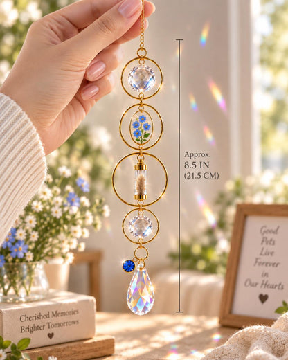Pet memorial suncatcher with keepsake pendant - image 7