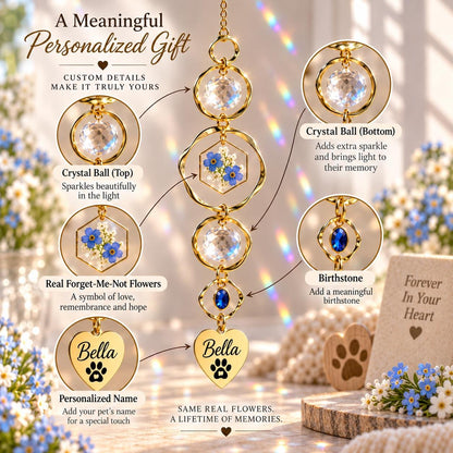 Personalized pet memorial suncatcher with name and birthstone - image 8