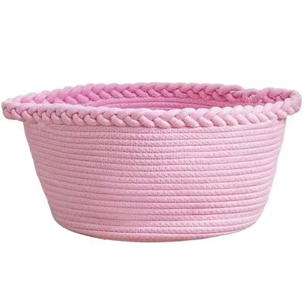 Personalized Cotton Rope Baby Basket, Custom Name Woven Storage Basket, Nursery Organizer, Baby Shower Gift