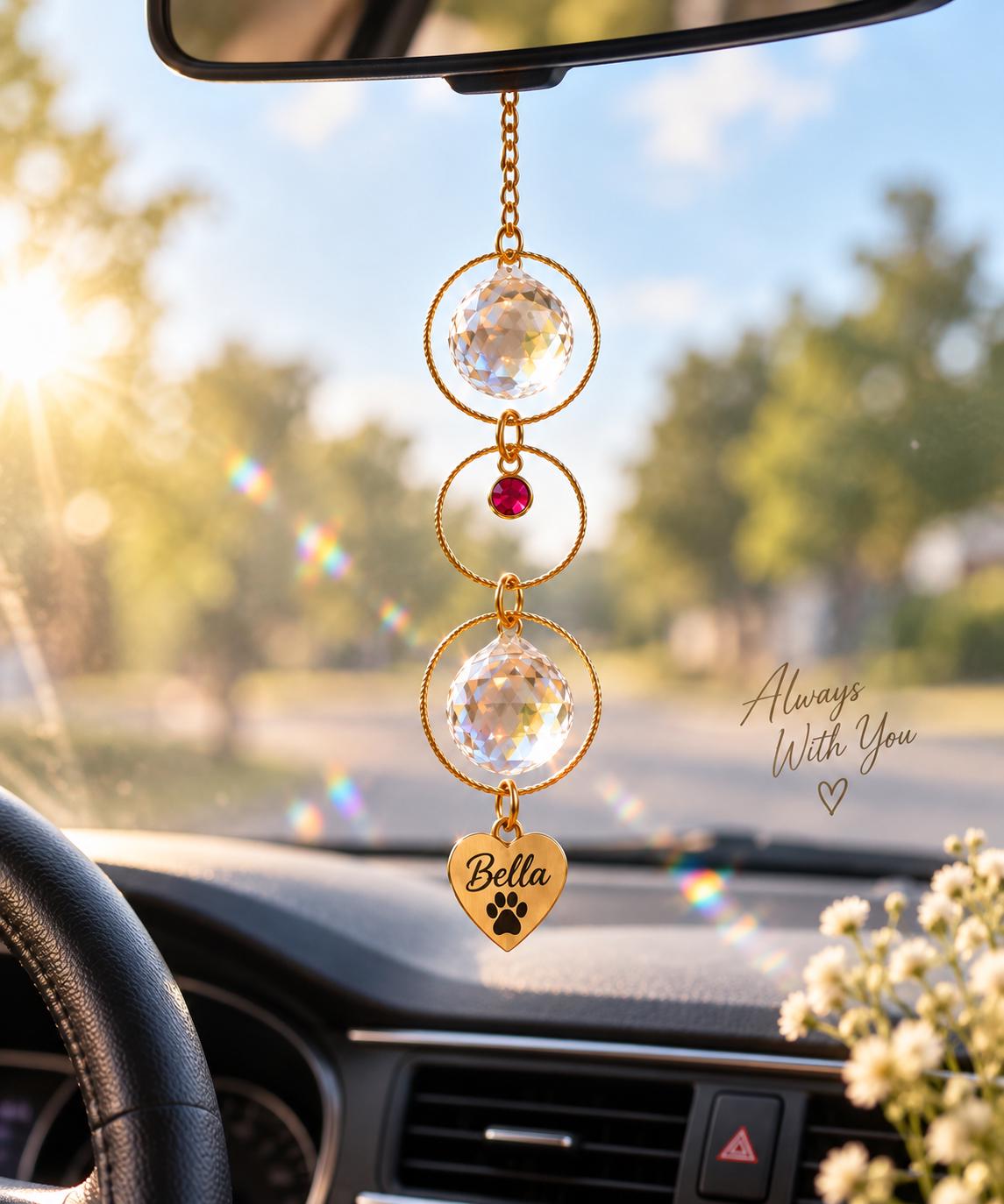 Round name tag pet memorial suncatcher - image 7