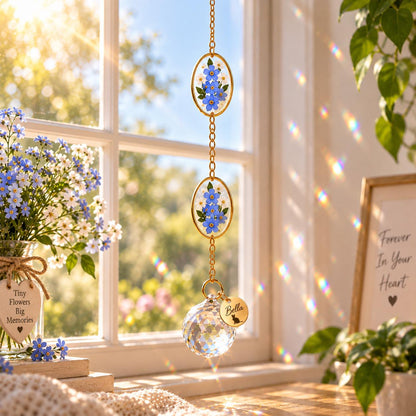 Personalized pet memorial suncatcher with engraved name tag - image 4