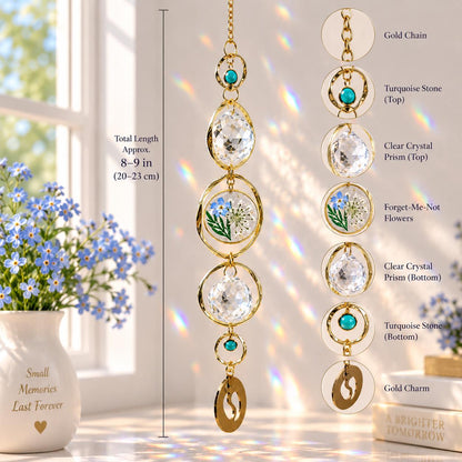 Baby memorial suncatcher with birth month charm - image 6