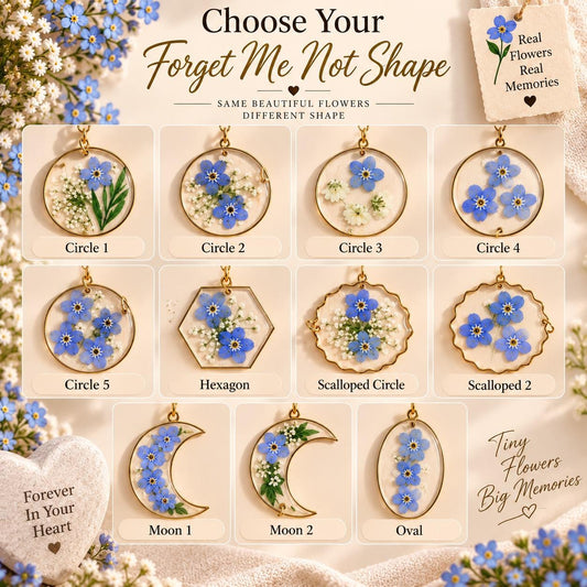 Engraved pet memorial suncatcher forget-me-not shape options