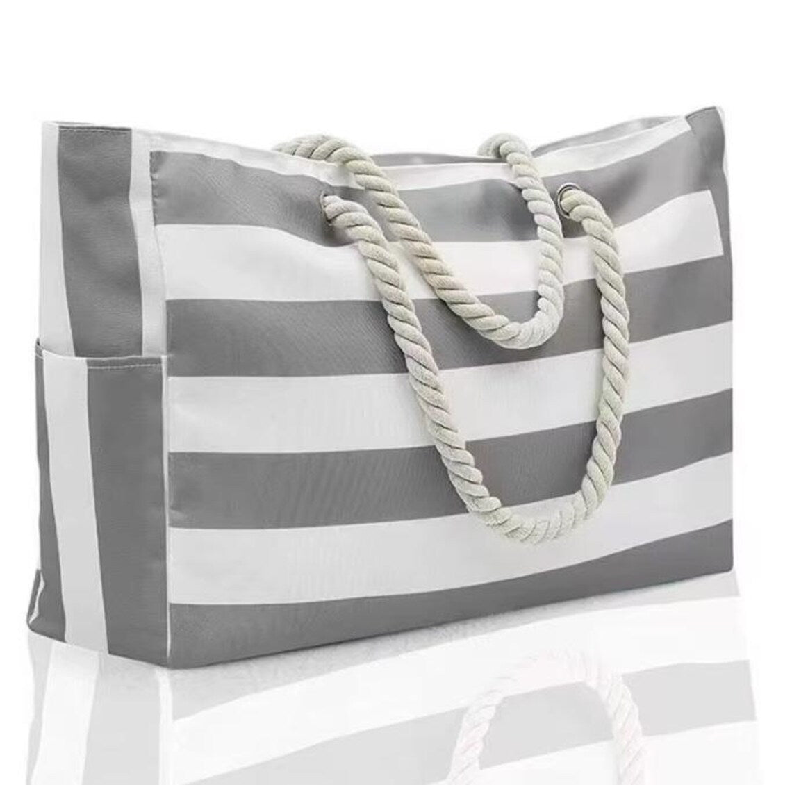 Personalized Chenille Beach Bag with Name – available color and yarn options