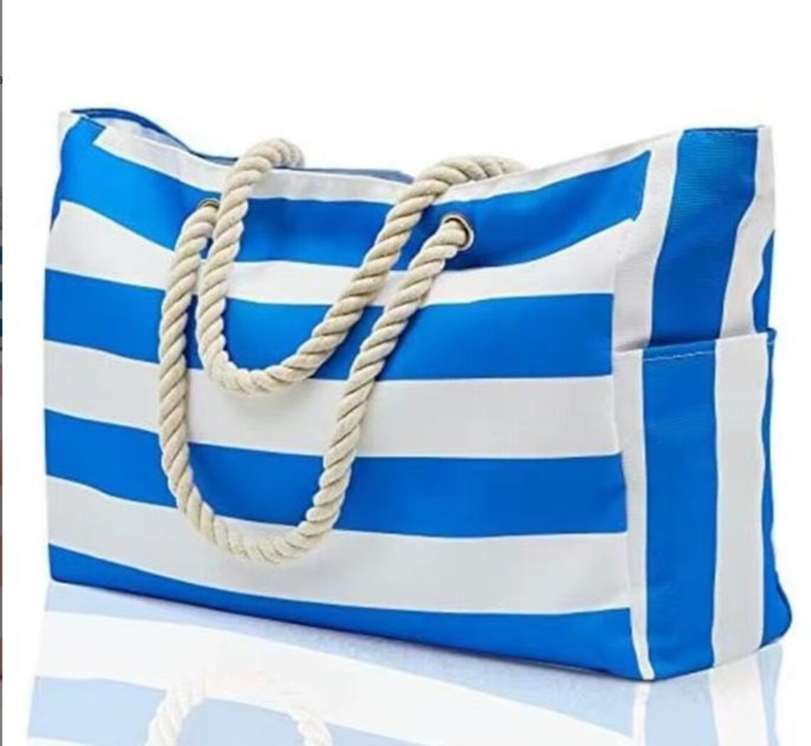 Personalized Chenille Beach Bag with Name – size and dimension details