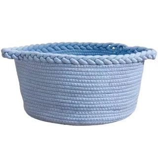 Personalized Cotton Rope Baby Basket – full product view