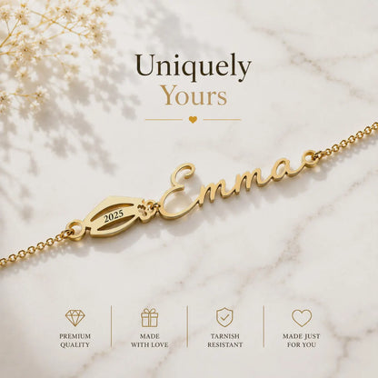 Personalized graduation name bracelet - photo 12