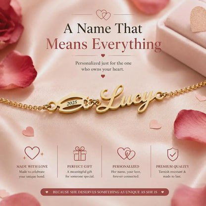 Personalized graduation name bracelet - photo 13