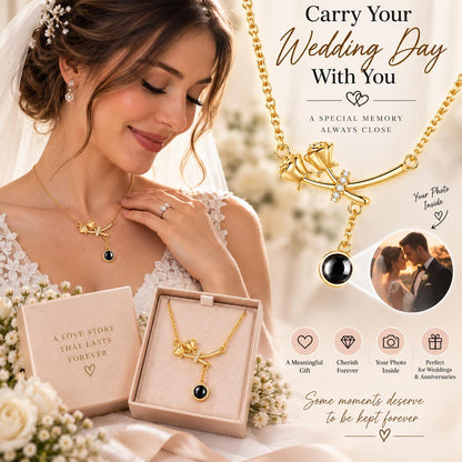 Pet memorial projection necklace