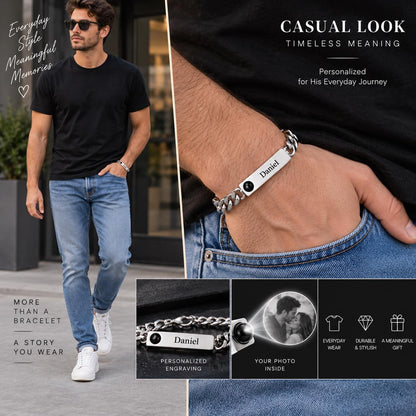 How to view the photo inside the bracelet charm