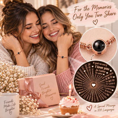 How to view the photo inside the projection bracelet