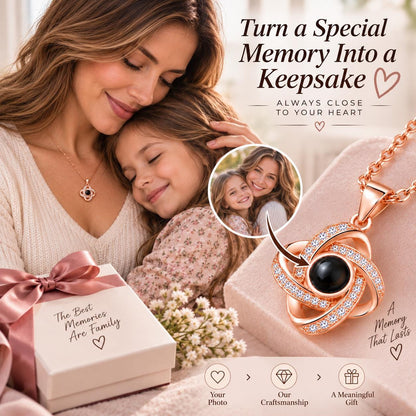 Love knot pendant detail