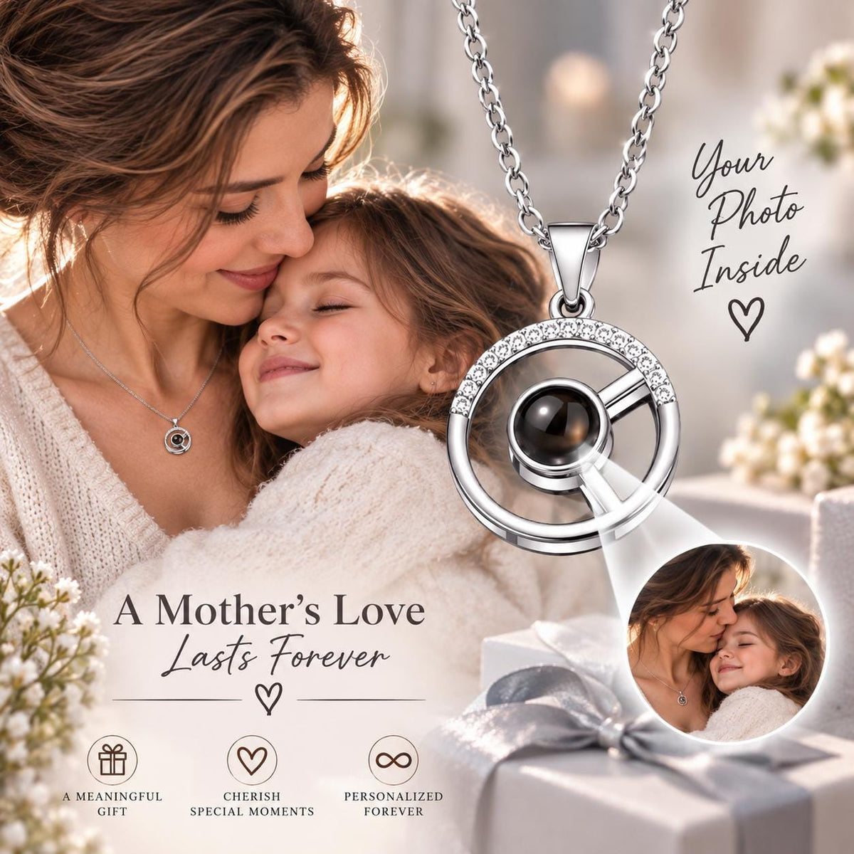 Projection necklace finish options