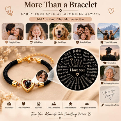 How to view the photo inside the heart charm