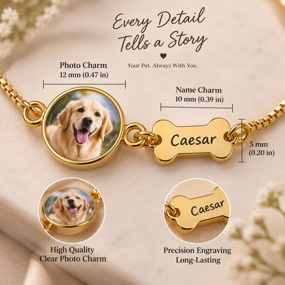 Photo charm and engraved name charm sizes